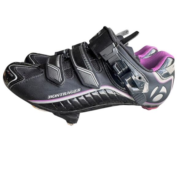 Bontrager Shoes - Bontrager Race DLX WSD Women’s Road Cycling Shoes Black Purple Size 6.5